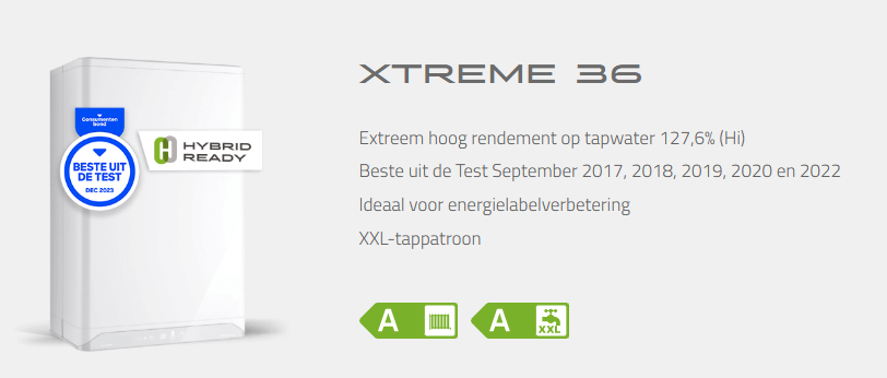 Intergas Xtreme 36 3,8 - 32,0 kW CW5 2x80mm 015144