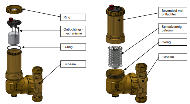 RBM Airterm UP
Luchtafscheider 28mm met draaibare aansluiting Serie 2649 Onderhoudstekening | CVketel.nl