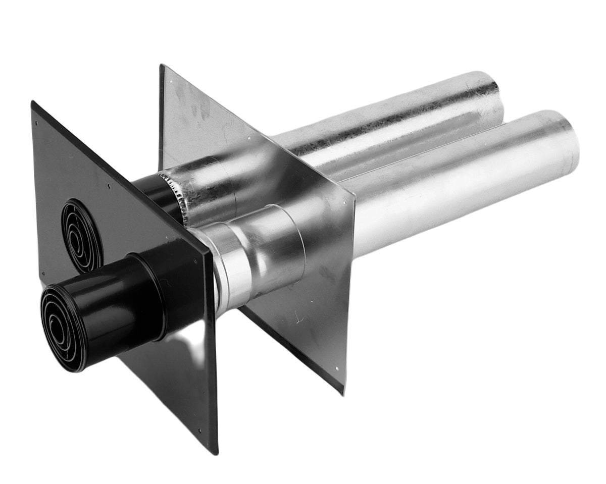 Burgerhout Muurdoorvoer 2-pijps Aluminium 80/80 453881