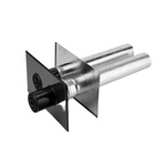 Burgerhout Muurdoorvoer 2-pijps Aluminium 80/80 453881