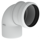Burgerhout Safe-PP rookgas bocht 80mm 90° kopen? | CVketel.nl