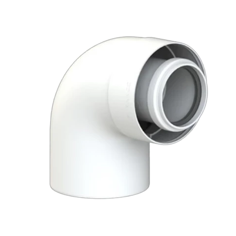 CoxDENS® Concentrische Rookgasbocht 87° 60/100 Connext X3