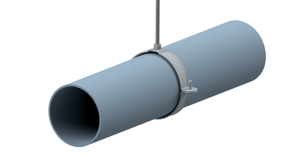 DYKA Universele Rioleringsbeugel 40mm  aan de buis CVketel.nl