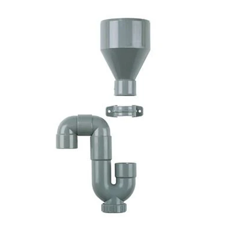 Dyka PVC CV condensafvoerset 40 mm grijs 20036547 | CVketel.nl