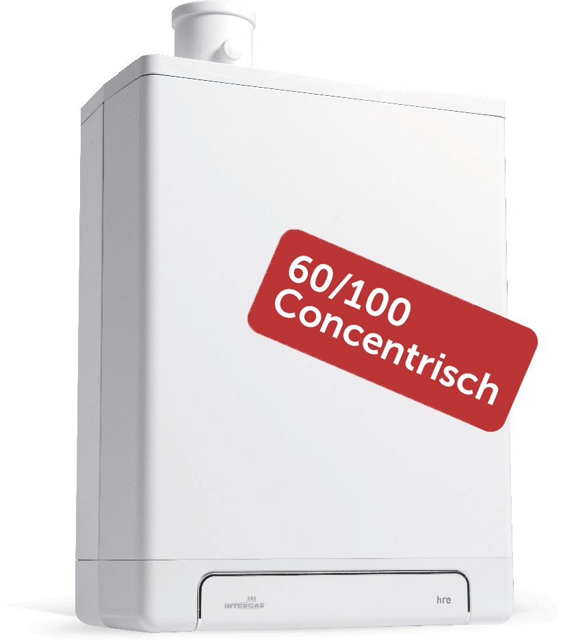 Intergas Kombi Kompakt HRE 36/30 7,1 - 26,3 kW CW5 60/100mm 043487| CVketel.nl