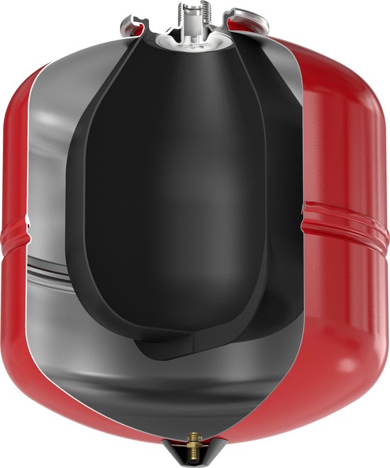 Onderzijde binnenkant Expansievat Baseflex 18/0,5 3BAR Rood Flamco | CVketel.nl