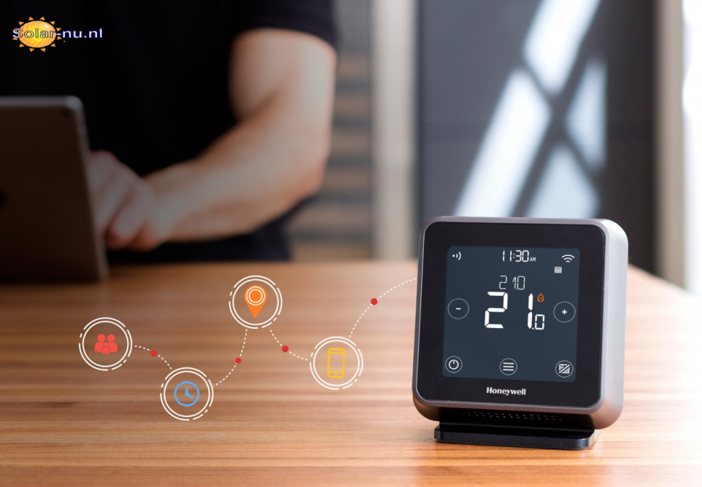 Honeywell Home T6R Wifi slimme thermostaat met standaard zwart Y6H910RW4013